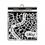 Stamperia Art Of Travelling Collection - Media Stencil - Street Map [KSTDS07]