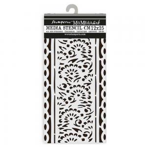 Stamperia Art Of Travelling Collection - Media Stencil - Stripes [KSTDL111]