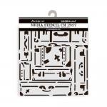 Stamperia Art Of Travelling Collection - Media Stencil - Suitcases [KSTDS05]
