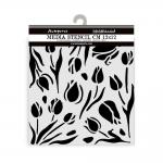 Stamperia Art Of Travelling Collection - Media Stencil - Tulips [KSTDS02]