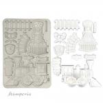 Stamperia Art Of Travelling Collection - Silicone Mould - Train [KACMA549]