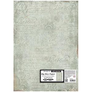 Stamperia Art Stories Big Rice Paper - Manuscript Pattern [DFSAJB004]