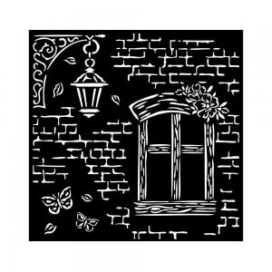 Stamperia Blue Land Collection - Media Stencil - Window [KSTDQ94]