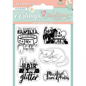 Stamperia by Johanna Rivera Clear Stamp Set - Circle Of Love - Labels [WTKJR33]