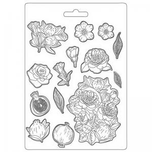 Stamperia Casa Granada Collection MaxiMould - Pomegranate and Flowers [K3PTA4523]