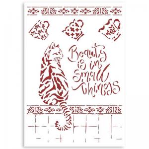 Stamperia Casa Granada Collection Stencil - Cat [KSG482]