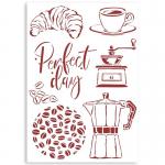 Stamperia Casa Granada Collection Stencil - Coffee [KSG488]