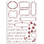 Stamperia Casa Granada Collection Stencil - Labels [KSG486]