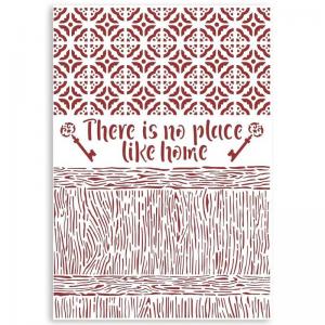 Stamperia Casa Granada Collection Stencil - No Place Like Home [KSG487]
