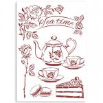 Stamperia Casa Granada Collection Stencil - Tea [KSG489]