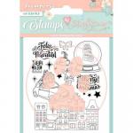Stamperia Christmas Rose Collection Clear Stamp Set - Feliz Navidad [WTKJR38]