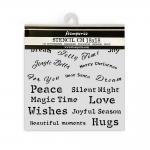 Stamperia Classic Christmas Collection - Media Stencil - Quotes [KSTDQ115]