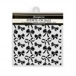 Stamperia Classic Christmas Collection - Media Stencil - Ribbons Pattern [KSTDQ113]