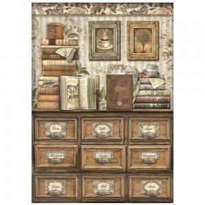 Stamperia Coffee & Chocolate Collection - A4 Rice Paper - Books [DFSA4824]