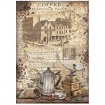 Stamperia Coffee & Chocolate Collection - A4 Rice Paper - Grinder [DFSA4825]