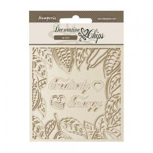 Stamperia Coffee & Chocolate Collection - Decorative Chips - Creative Energy [SCB196]