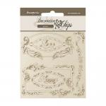 Stamperia Coffee & Chocolate Collection - Decorative Chips - Love & Happy Frames [SCB197]