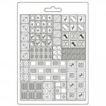 Stamperia Coffee & Chocolate Collection - Texture Impression Mould - Bars [K3PTA5659]