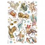 Stamperia Cosmos Infinity Collection A4 Rice Paper - Astrological Signs [DFSA4732]