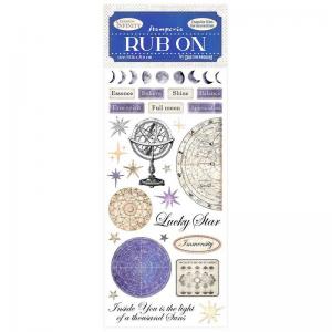 Stamperia Cosmos Infinity Collection Rub Ons - Lucky Star [DFLRB07]
