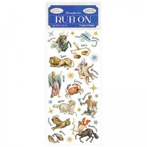 Stamperia Cosmos Infinity Collection Rub Ons - Zodiac [DFLRB08]