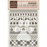 Stamperia Create Happiness Christmas Collection Clear Stamp Set - Christmas Borders [WTK177]