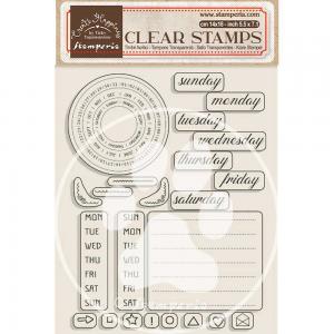 Stamperia Create Happiness Christmas Collection Clear Stamp Set - Weekly Planner [WTK179]