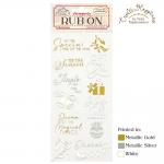 Stamperia Create Happiness Christmas Collection Rub-Ons - Christmas Bells [DFLRB45]