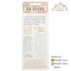 Stamperia Create Happiness Christmas Collection Rub-Ons - Christmas Letters [DFLRB43]