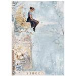 Stamperia Create Happiness Secret Diary Collection - A4 Rice Paper - Moon [DFSA4103]