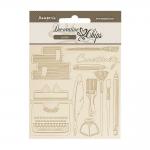 Stamperia Create Happiness Secret Diary Collection - Decorative Chips - Creativity [SCB213]