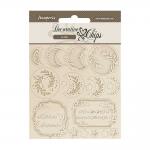 Stamperia Create Happiness Secret Diary Collection - Decorative Chips - Moon [SCB216]