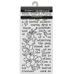 Stamperia Create Happiness Secret Diary Collection - Media Stencil - Butterfly & Flower [KSTDL151]