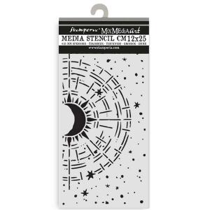 Stamperia Create Happiness Secret Diary Collection - Media Stencil - Cosmic Compass [KSTDL150]