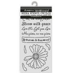 Stamperia Create Happiness Secret Diary Collection - Media Stencil - He Loves Me, He Loves Me Not [KSTDL147]