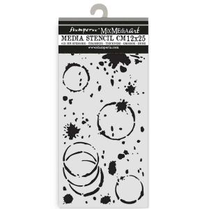Stamperia Create Happiness Secret Diary Collection - Media Stencil - Ink Splatter [KSTDL149]