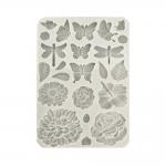 Stamperia Create Happiness Secret Diary Collection - Silicone Mould - Butterflies & Flowers [KACMA509]
