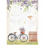 Stamperia Create Happiness Welcome Home Collection A4 Rice Paper - Bicycle [DFSA4744]