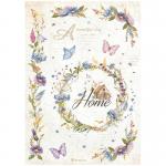 Stamperia Create Happiness Welcome Home Collection A4 Rice Paper - Garland [DFSA4745]