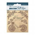 Stamperia Create Happiness Welcome Home Collection Decorative Chips - Bicycle [SCB157]