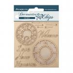 Stamperia Create Happiness Welcome Home Collection Decorative Chips - Clocks [SCB159]