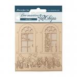 Stamperia Create Happiness Welcome Home Collection Decorative Chips - Windows [SCB158]