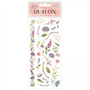Stamperia Create Happiness Welcome Home Collection Rub-Ons - Flowers [DFLRB17]