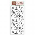 Stamperia Create Happiness Welcome Home Collection Stencil - Flowers [KSTDL78]