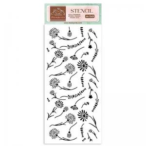 Stamperia Create Happiness Welcome Home Collection Stencil - Flowers [KSTDL78]