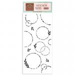 Stamperia Create Happiness Welcome Home Collection Stencil - Garlands [KSTDL76]