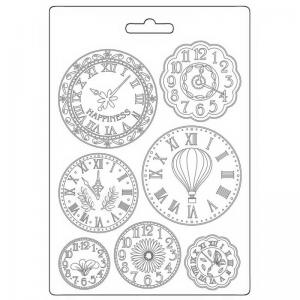 Stamperia Create Happiness Welcome Home Collection Texture Impression Mould - Clocks [K3PTA5644]