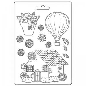 Stamperia Create Happiness Welcome Home Collection Texture Impression Mould - House [K3PTA5640]