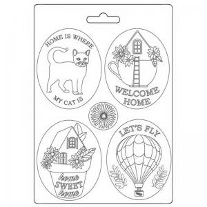 Stamperia Create Happiness Welcome Home Collection Texture Impression Mould - Plates [K3PTA5642]
