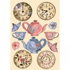 Stamperia Create Happiness Welcome Home Collection Wooden Shapes - Clocks [KLSP135]